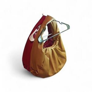 Extra-Large Slouchy Cashew Brown Vegan Leather Hobo Purse